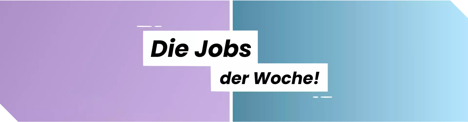 Header Job der Woche